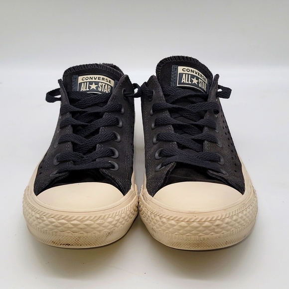 Converse Chuck Taylor All Star Unisex Ox Perforated Almost Black W7.5 M5.5 - Picture 2 of 4